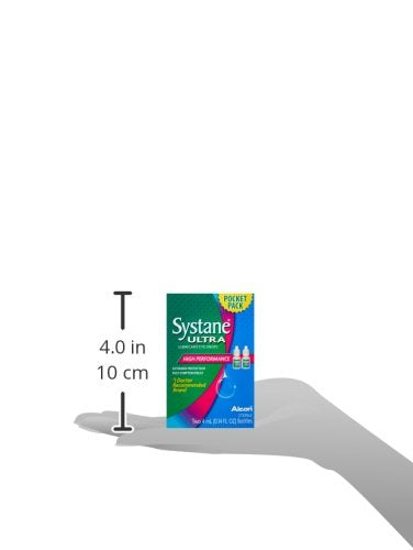 Systane Ultra Eye Drops Lubricant High Performance,Two 4ml bottles, 0.14 Fl. Oz (Pack of 2)