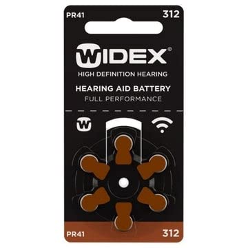 Widex Hearing Aid BatteryHear.Com (Pack Of 54, Size 312)