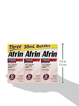 Afrin Original Nasal Spray, 3 Pack, 1 Fl Oz per Pack