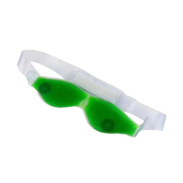 Garth Cold Eye Mask With Stick On Straps Green Pack Of 4 Reusable Cooling Gel Masks For Eye Relaxation Puffiness Relief Tired Ey