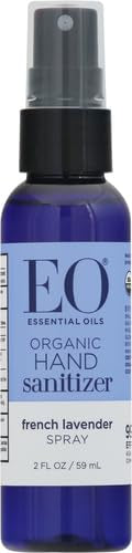 EO Hand Sanitizer Spray- Organic Lavender, 2-Ounce (Pack of 2)