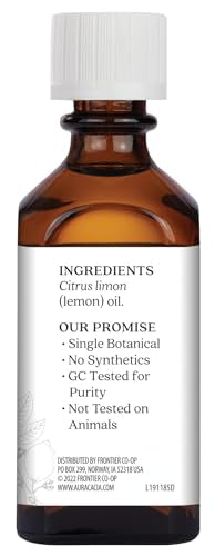 Aura Cacia Essential Oil, Renewing Lemon, 2 Fluid Ounce