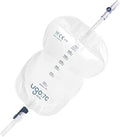 Ugo Leg Bags (x10) - Urine Drainage Bags/Catheter Leg Bags, T Tap or Lever Tap with Soft Fabric Backing and a Natural Leg-Shape 