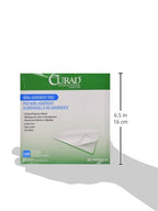 Curad Sterile Non-Adherent Pads for gentle wound dressing and absorption without sticking, 100 Count (Pack of 1)
