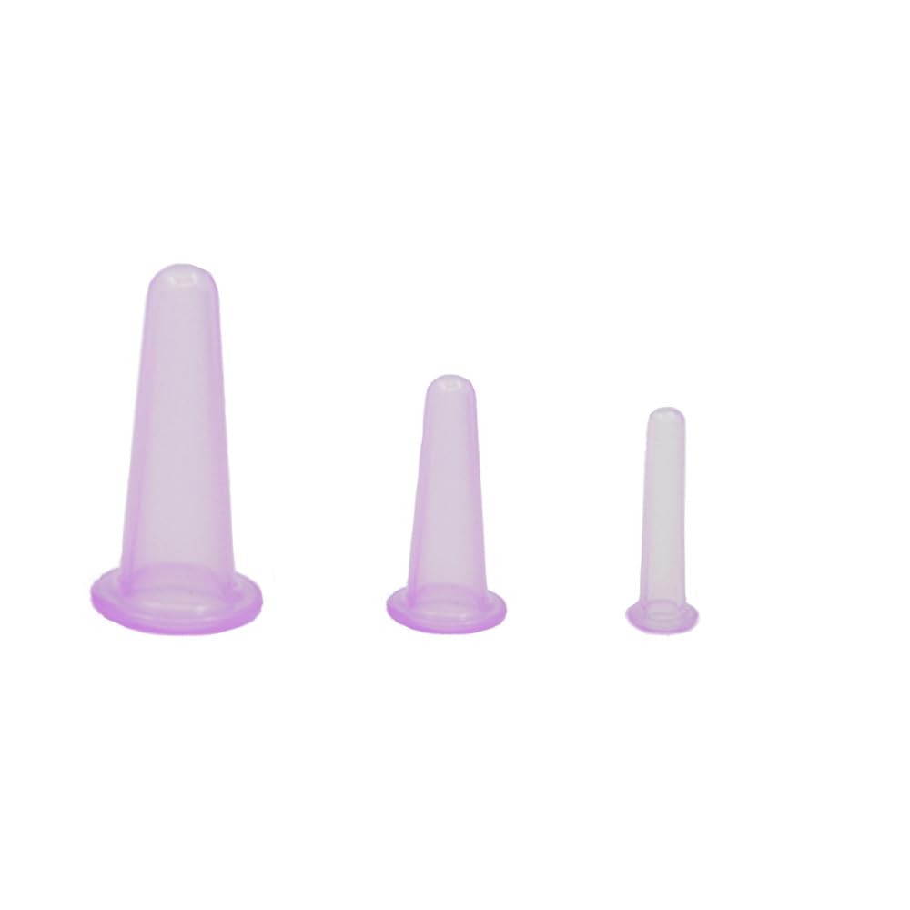 4Pcs Massage Cupping Set Silicone Mini Facial Cups Face Massager Helper Skin Care Neck Back Eyes Massaging Cup Safe to Use, Don