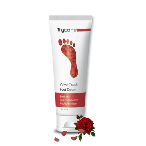 Trycone Crack Heel Repair Foot Cream For Dry, Rough And Cracked Heels Enriched With Rose Oil & Rose Petal Extracts For Men And W