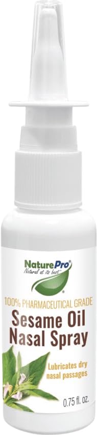 NATUREPRO Sesame Oil Nasal Spray 2 Pack with 100% Pharmaceutical Grade Sesame Oil to Offer a Natural Way to Lubricate Your Nasal