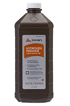 Swan 3% Hydrogen Peroxide Topical Solution First Aid Antiseptic, 32 Fluid Ounce (Pack of 12), 384 Fl Oz
