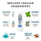 White Ink Breathe Better Pink Himalayan Sea Salt Nasal Inhaler | Congestion | Allergy | Focus | Aromatherapy Sinus | Lung (2)