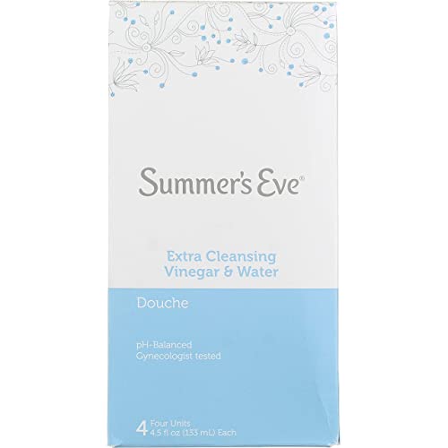 Summer s Eve Douche, Extra Cleansing Vinegar and Water, 4.5 Fl Oz, 4 Count (Pack of 6)
