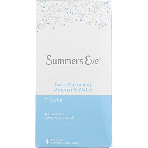 Summer s Eve Douche, Extra Cleansing Vinegar and Water, 4.5 Fl Oz, 4 Count (Pack of 6)