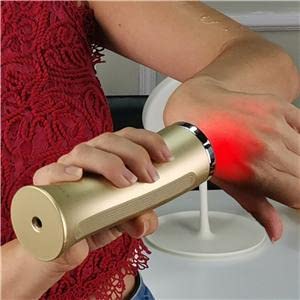 AVORLA I Red Light Infrared Therapy Facial Wand I at-Home Skin Care Device, Anti Wrinkle Facial Massager (Gold)