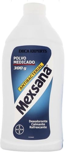 DECA EXPERTS Polvo Mexsana para pies por 300g, Ayuda a Refrescar y Absorber Sudor -Mexsana Foot Powder - Traditional Relief for 