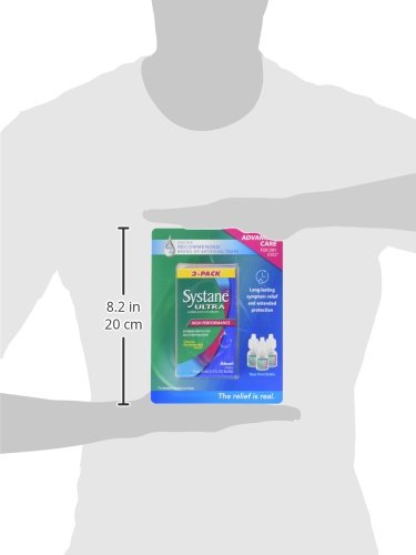 Systane Ultra Lubricant Eye Drops, .33 fl oz (10 ml) Bottle (Pack of 3)