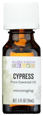 Aura Cacia Pure Aromatherapy 100% Pure Essential Oil, Cypress, Opening, 0.5-Ounces (Pack of 2)