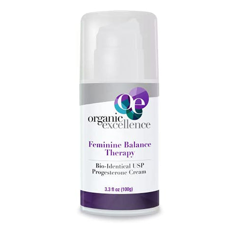 Organic Excellence Feminine Balance Therapy Cream Pump, 3 Oz (Pack of 3)