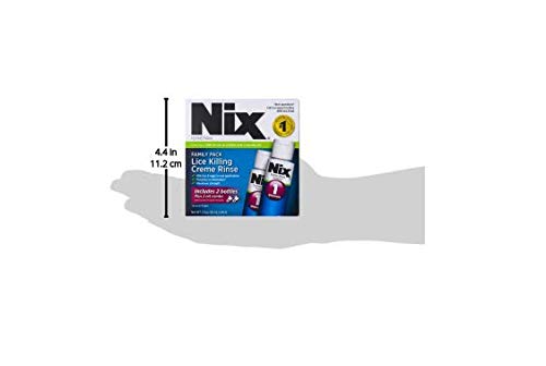 Nix Lice Killing Creme Rinse Extra Strength Family Pack, 2 Creme Rinse, 2 fl oz bottles & 2 Lice Combs