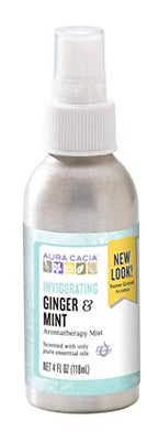 Aura Cacia Room and Body Mist, Invigorating Ginger and Mint, 4 Fluid Ounce