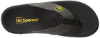 Spenco Mens Yumi Pure Sandal, Black, 11