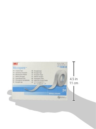 Micropore Surgical Tape, White, 1.25 Cm X 9.1m, 24Count