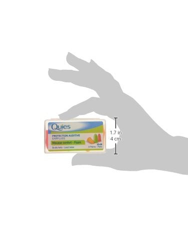 Quies Pair Of Foam Earplugs Of Earplugs - Pack Of 3
