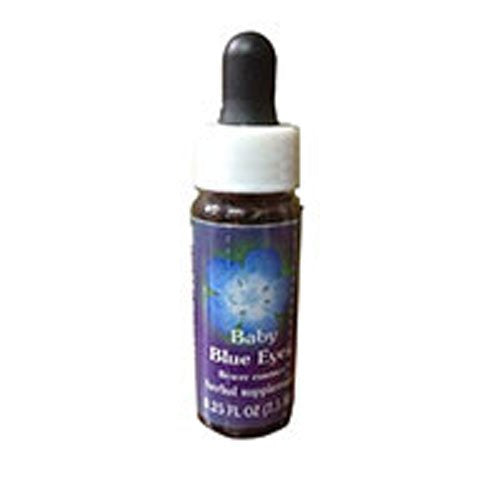 Baby Blue Eyes Dropper, 0.25 oz by Flower Essence Services (Pack of 4)