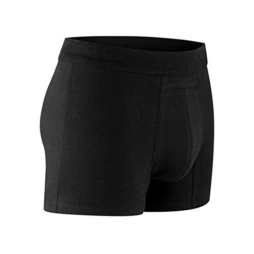 PROTECHDRY - Washable Urinary Incontinence Cotton Boxer Brief Underwear for Men with Front Absorbent Area (Medium (Pack of 1), B