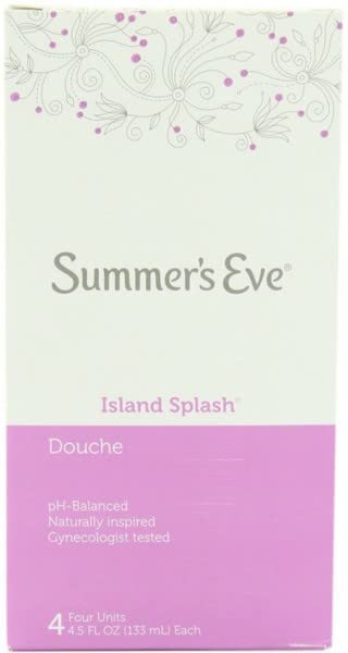 Summer's Eve Feminine Douche, Island Splash, 4 Ct. 4.5 oz. (Pack of 3)