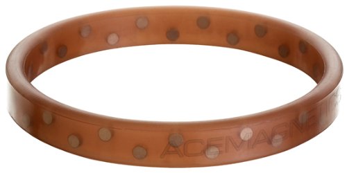 AceMagnetics Rally Band Performance Series 30 Magnets Magnetic Bracelet: Transparent Brown - L