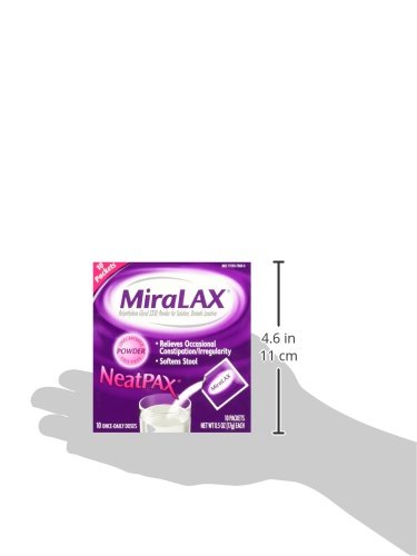 Miralax 1 Dose Powder Packets, 0.5 Ounce (Pack of 2)
