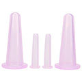 4Pcs Massage Cupping Set Silicone Mini Facial Cups Face Massager Helper Skin Care Neck Back Eyes Massaging Cup Safe to Use, Don