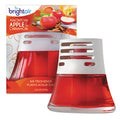 BRIGHT Air Scented Oil Air Freshener, Macintosh Apple and Cinnamon, Red, 2. 5oz, 6/Carton