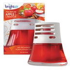 BRIGHT Air Scented Oil Air Freshener, Macintosh Apple and Cinnamon, Red, 2. 5oz, 6/Carton