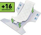 Adult Diaper Booster Pad Liner Insert with Adhesive for Men or Women (Large Size) - 16 Ounce Absorbent Day and Night Doubler (25
