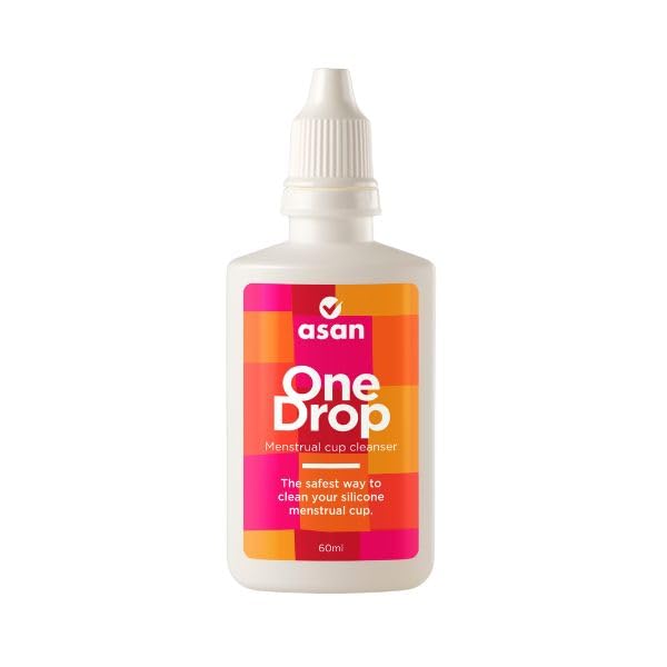 Asan Onedrop Menstrual Cup Cleanser I Best Natural Menstrual Cup Wash I Maintains Cup Hygiene I Removes Odour & Stains I 60 Ml I