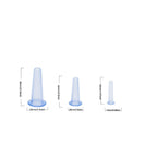 4Pcs Massage Cupping Set Silicone Mini Facial Cups Face Massager Helper Skin Care Neck Back Eyes Massaging Cup Safe to Use, Don