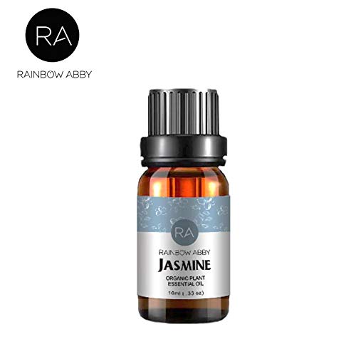 RAINBOW ABBY Jasmine Essential Oil 100% Pure Oganic Plant Natrual Flower Essential Oil for Diffuser Message Skin Care Sleep - 10