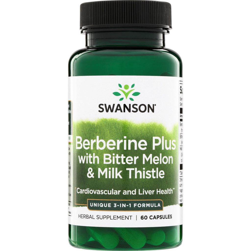 Berberine Plus with Bitter Melon & Milk Thistle - 3-in-1 Formula