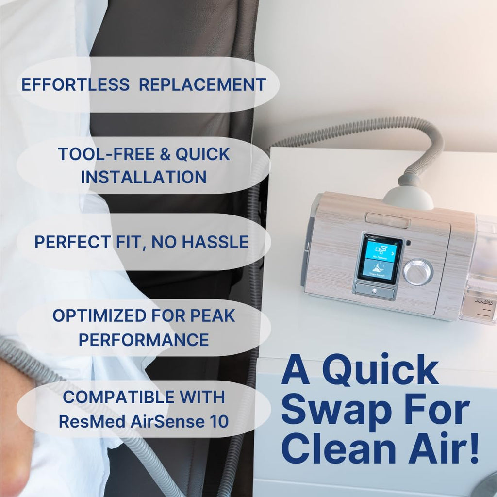 Disposable Replacement CPAP Filters for Resmed Airsense 10 (6-Pack)