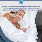Replacement Straps for AirFit ResMed N20 Large Nasal Pillow CPAP Mask by Snugell (2-Pack)