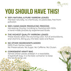 Premium Yarrow Tea Leaves | Naturally Aromatic, Freshly Packed Loose Leaf Yarrow