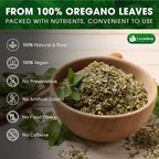 Premium Dried Oregano Leaves – 100% Pure, Non-GMO, Gluten-Free, Vegan – Aromatic Herb for Cooking, Seasoning, Sauces, and Pizza