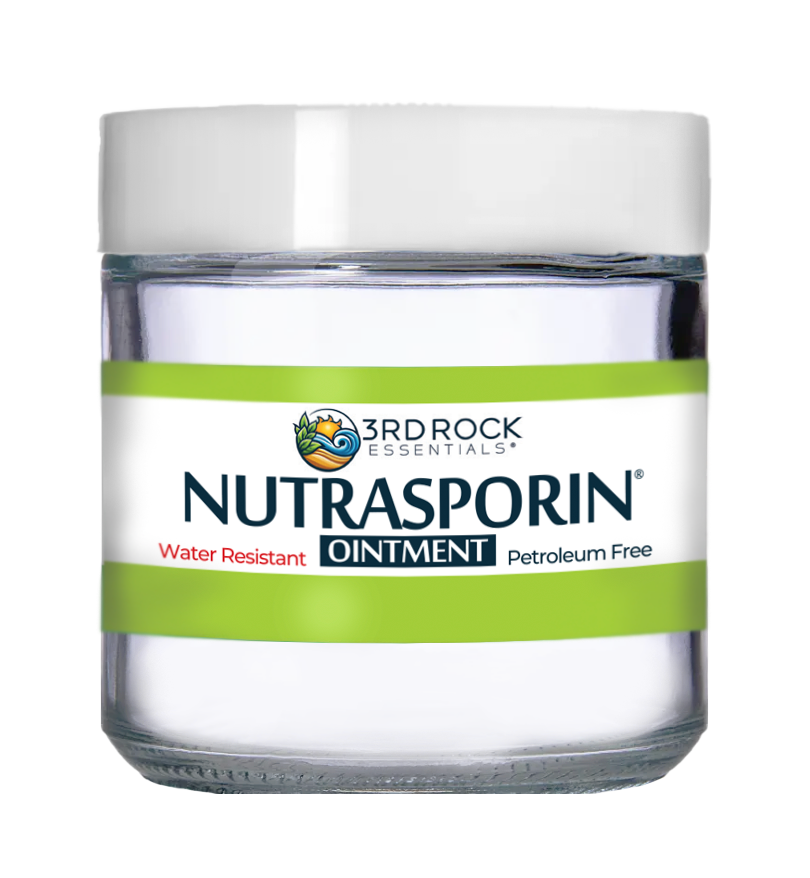 Nutrasporin® - 3oz JAR - All Natural First Aid Ointment 100ppm Silver Gel (Water Resistant)