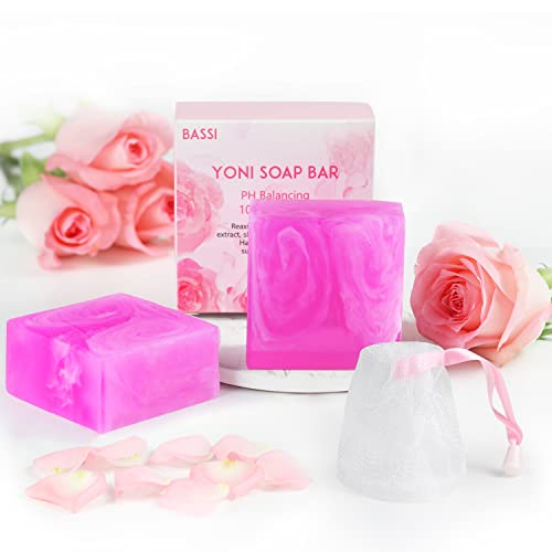 Yoni Soap Bars Vaginal Wash 2 PCS, 100% Natural Organic Bar for Women Ph Balance Yoni Wash Vaginial Deodorants Vaginal Care Soap