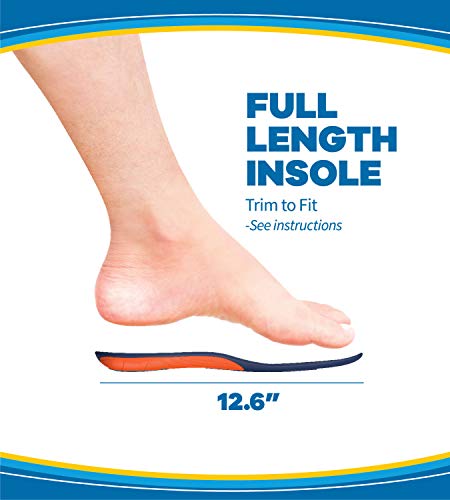 Dr. Scholls Extra Comfort Support Insoles Men, Size 8-14, 1 Pair: All-Day Comfort Shoe Inserts with Massaging Gel for Big & Tall