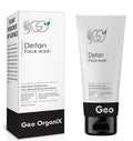 Geo Organix DeTan Face Wash With Kojic Acid, Niacinamide, Alpha Arbutin & Glutathione | Brightening Cleanser For Even Skin Tone
