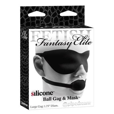 Fetish Fantasy Elite - Large Ball Gag & Mask Black