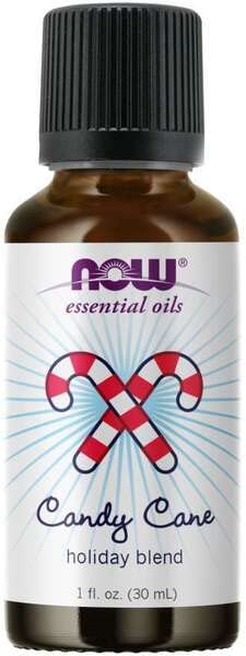 NOW Essential Oils, Candy Cane Oil Blend, Refreshing and Invigorating with a Sweet and Minty Scent, Steam Distilled and CO2 Extr