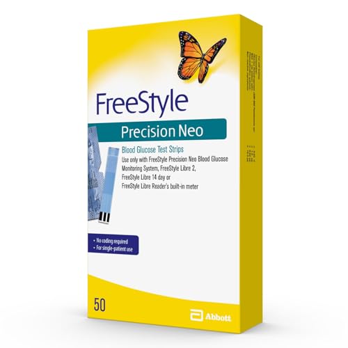 Freestyle Precision Neo Blood Glucose Test Strips, 50 Strips
