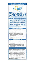 Squip Nasaline Nasal Rinsing System with 10 Premixed Saline Packets